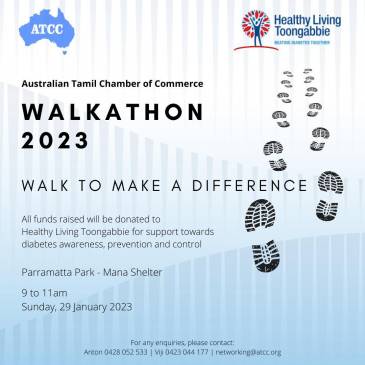 Australian Tamil Chamber of Commerce  WALKATHON  2023